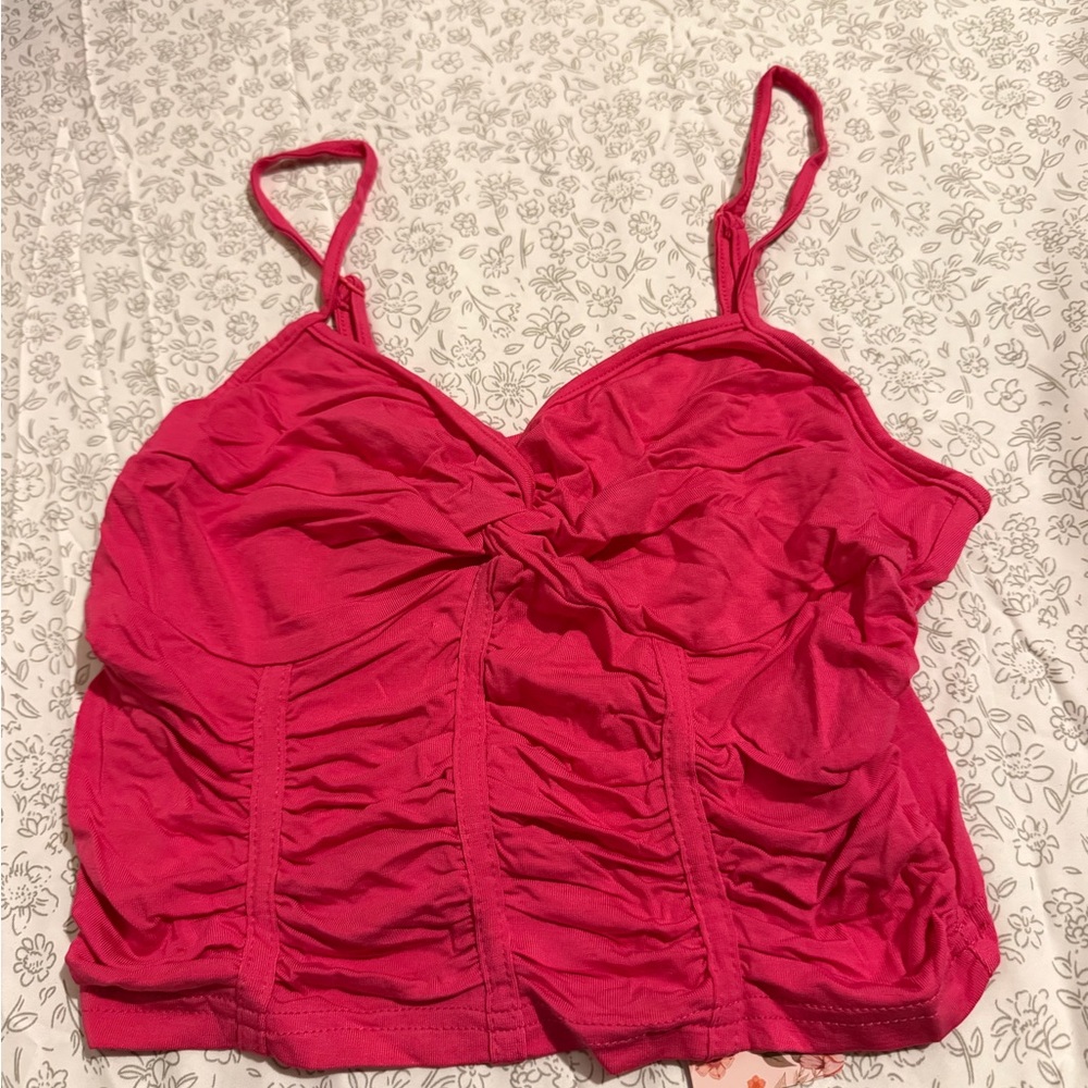Hot pink tank top